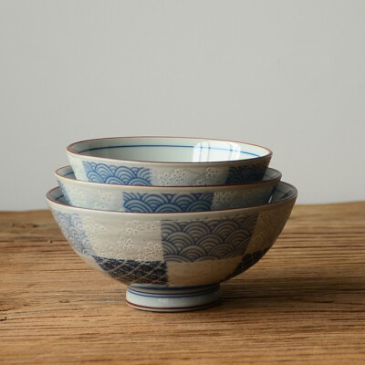陶瓷碗日本进口日式小碗餐具米饭碗餐厅饭碗家用吃饭碗大小碗套装