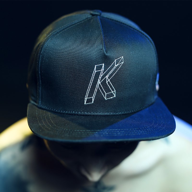 KISSFUNK 2016AW 立体几何“K”Snapback 平檐棒球帽 两色