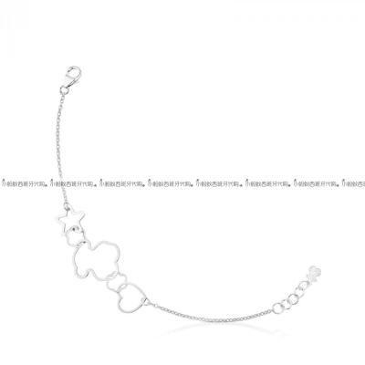 代购 直西班牙TOUS专柜正品代购桃丝熊星星爱心小熊手链612491510