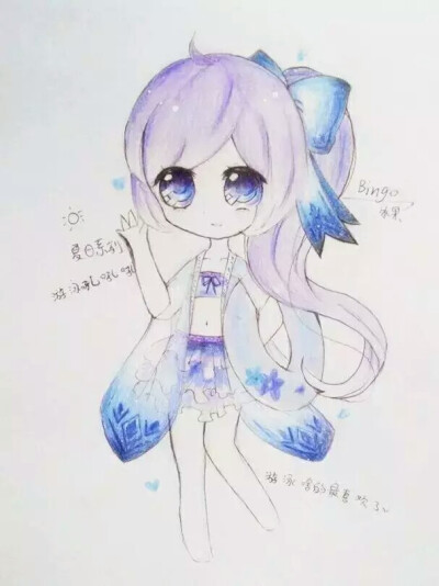 精品手绘^ω^萌萌哒，我给五十个赞
