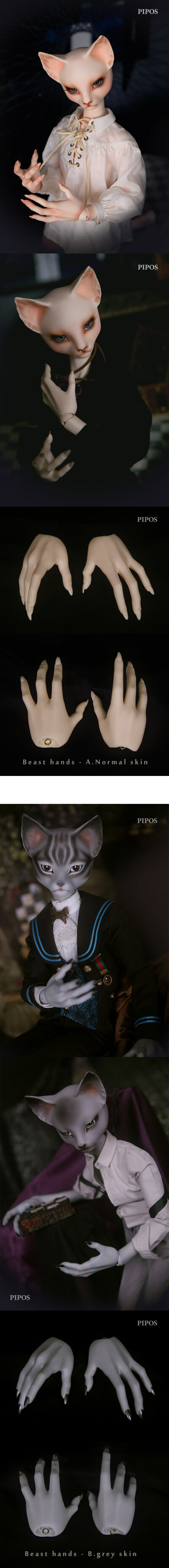 PIPOS-Majestic Beast Hands Parts