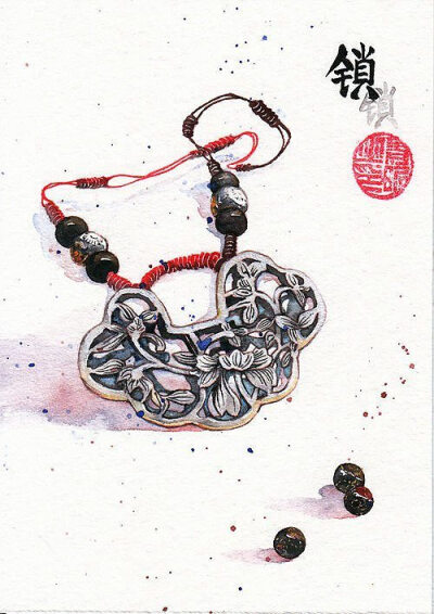 #古风味的插画#