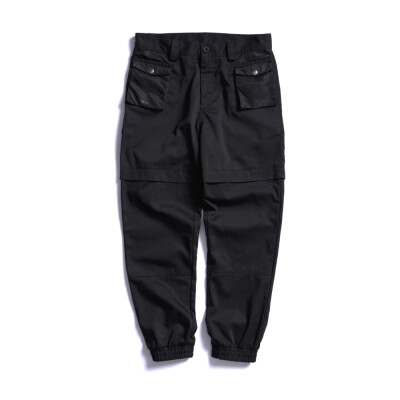 LIFT OFF 16AW JOGGER PANTS 黑色 机能口袋束脚裤