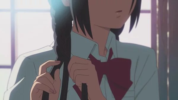 "懂事的人说:时间是流动的，扭曲 缠绕 还原 连接。我不懂，我只有一颗想你好，喜欢你的初心。从始至终。从梦见你，从你留下一条讯息，从见你第一眼起，我都为你祷告。"【宫水三叶】【立花泷】【你的名字】【壁纸】by清茶半打