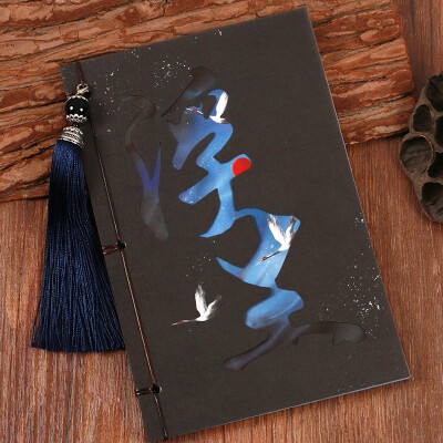浮生古风镂空笔记本子 中国风古典线装本 创意复古学生文具记事本