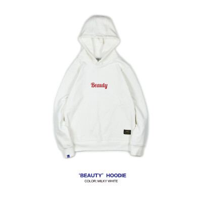 warmtrees 16AW 'BEAUTY' HOODIE 连帽卫衣-乳白