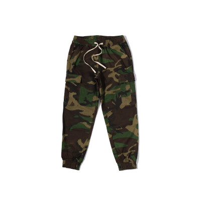 WHOOSIS 16 AW CARGO PANTS 宽松剪裁 迷彩 运动 工装多袋束脚裤