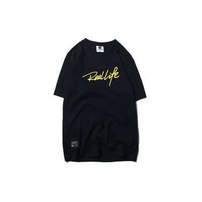 2016 AW KissFunk X RealLife Tee 联名 字体 印花 圆领短袖T恤