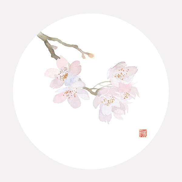 《花间集》
插画师鹿荷的清新写意水彩插画