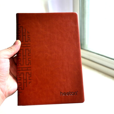 韩国仿皮精装日记本超厚200张文具笔记本400页商务办公记事本大号