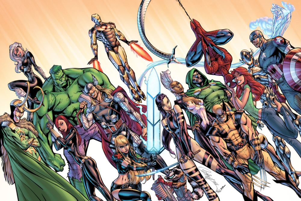 Marvel Heroes by J. Scott Campbell