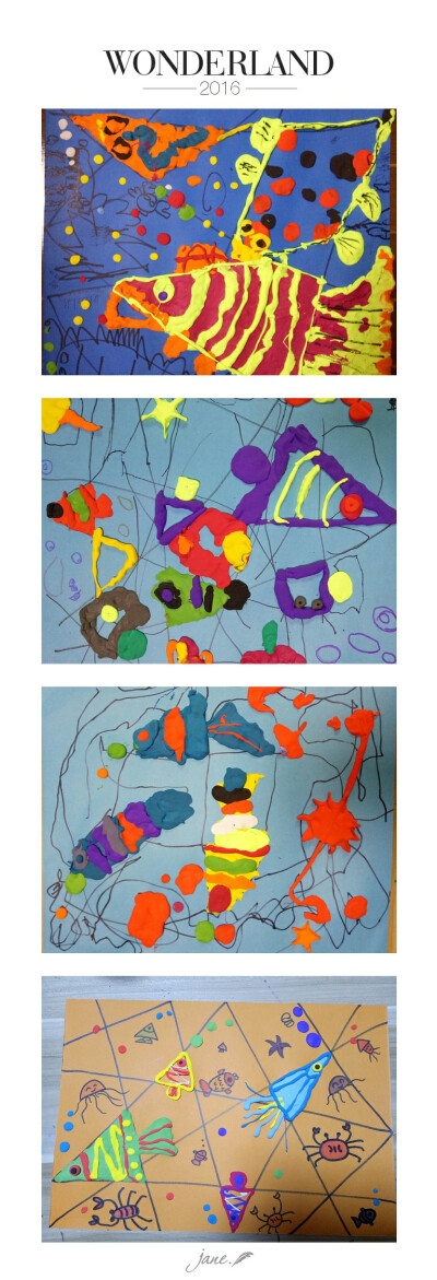 （3岁）捕鱼啦——趣味黏土贴画