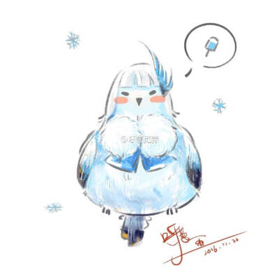 阴阳师同人画 雪女