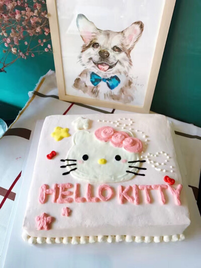 手绘Kitty蛋糕