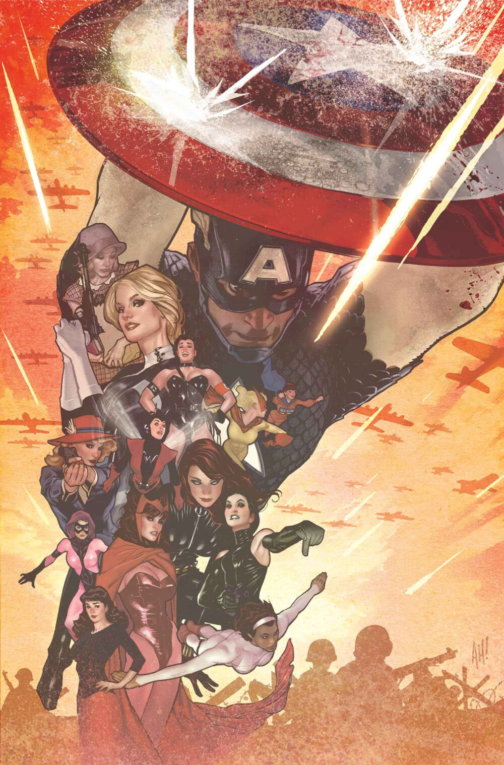 Uncanny Avengers variant cover by Adam Hughes