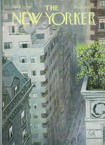 The New Yorker - Saturday, April 22, 1967 - Cover by : Arthur Getz