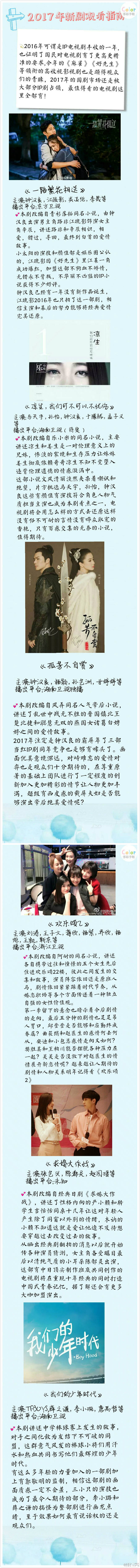 2016年快要过去了 是不是还没追够剧 2017年让你全年没有剧荒期 你想看的男神女神这里全都有