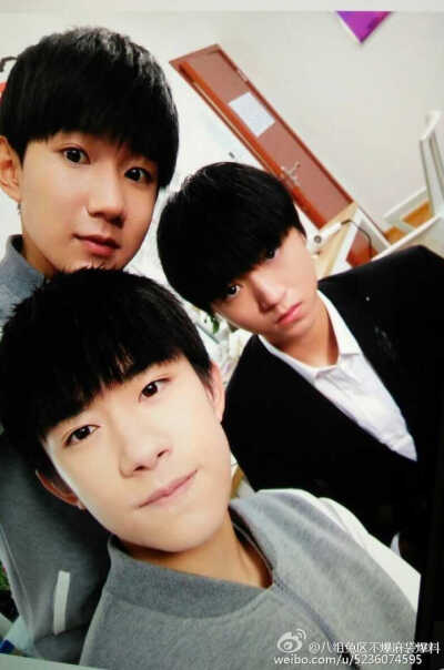 最美不过三人同框