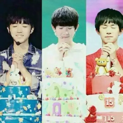 最美不过三人同框