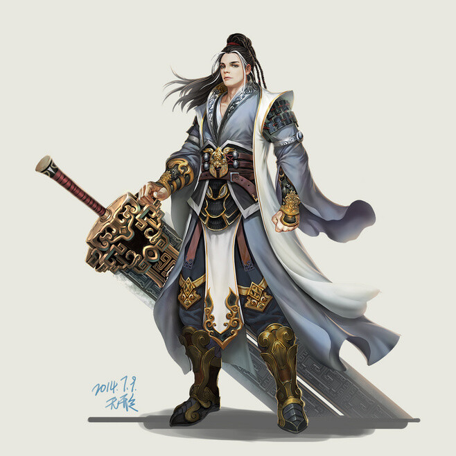 CG游戏原画 人物 武侠