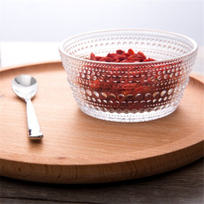 zakka 水珠玻璃 韩式清新创意冰激凌碗 甜品沙拉碗 水果碗玻璃碗