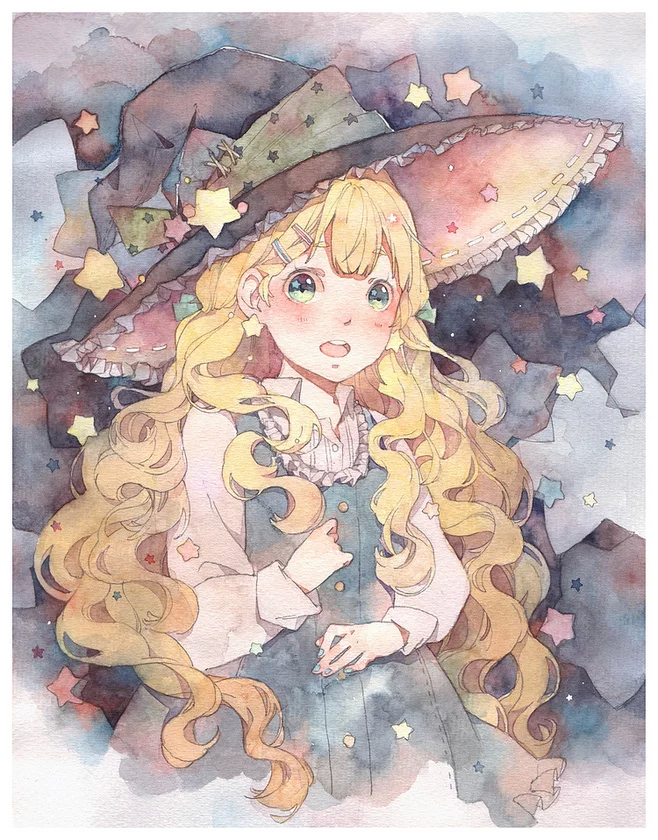 星梦
可爱女孩手绘插画