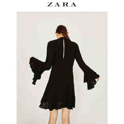 ZARA 女装 荷叶边连衣裙 08528701800