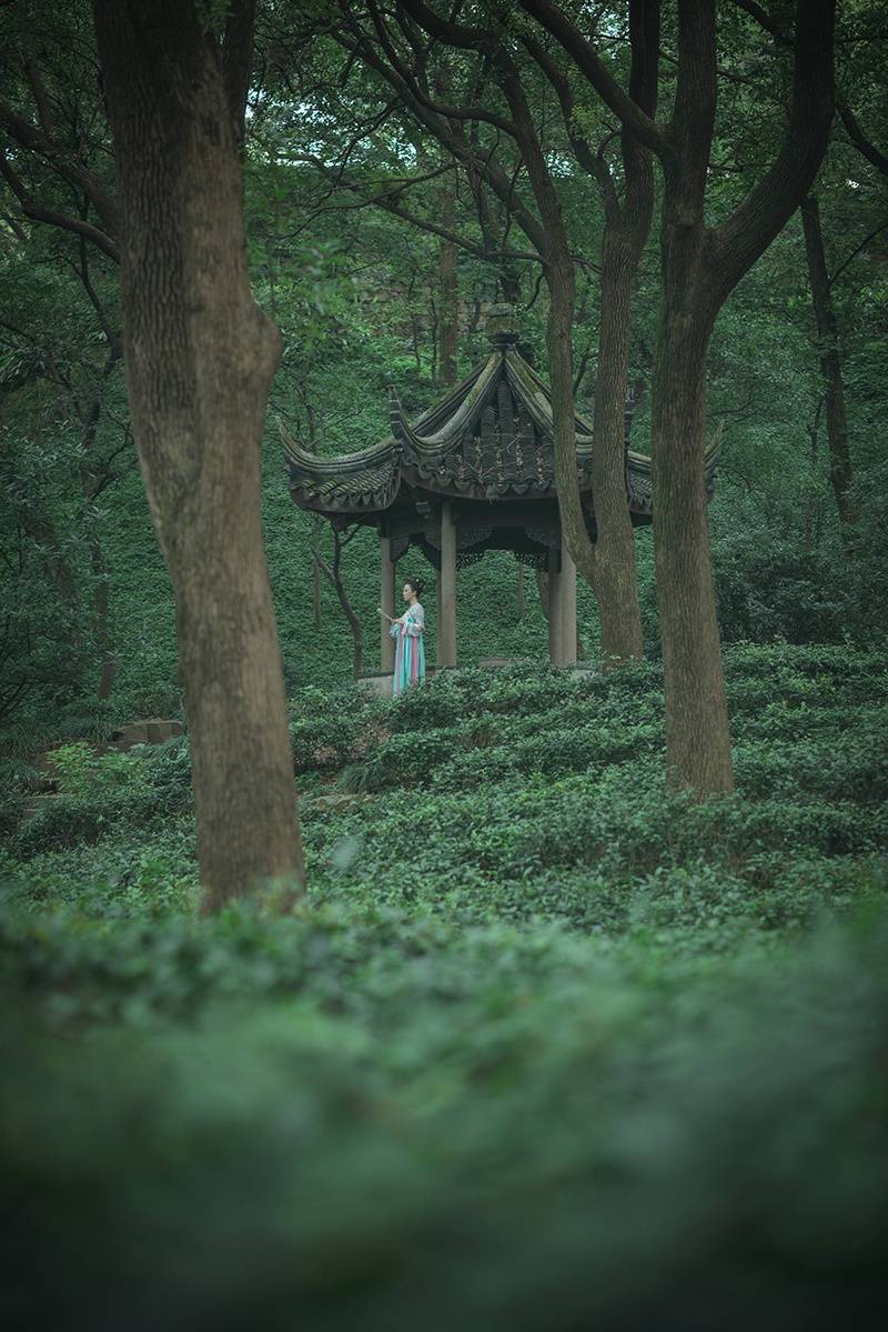 【旅拍‖苏州】山中。
摄影：松溪大曲
出镜：@S同學躲避追蹤ing 