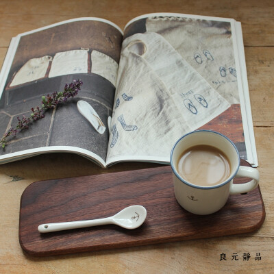良元静品 黑胡桃木长方水果小砧板 咖啡茶点整木小托盘板