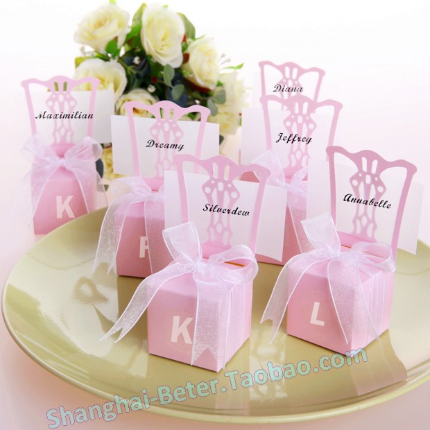 Miniature Chair Place Card Holder and Favor Box /w memo card