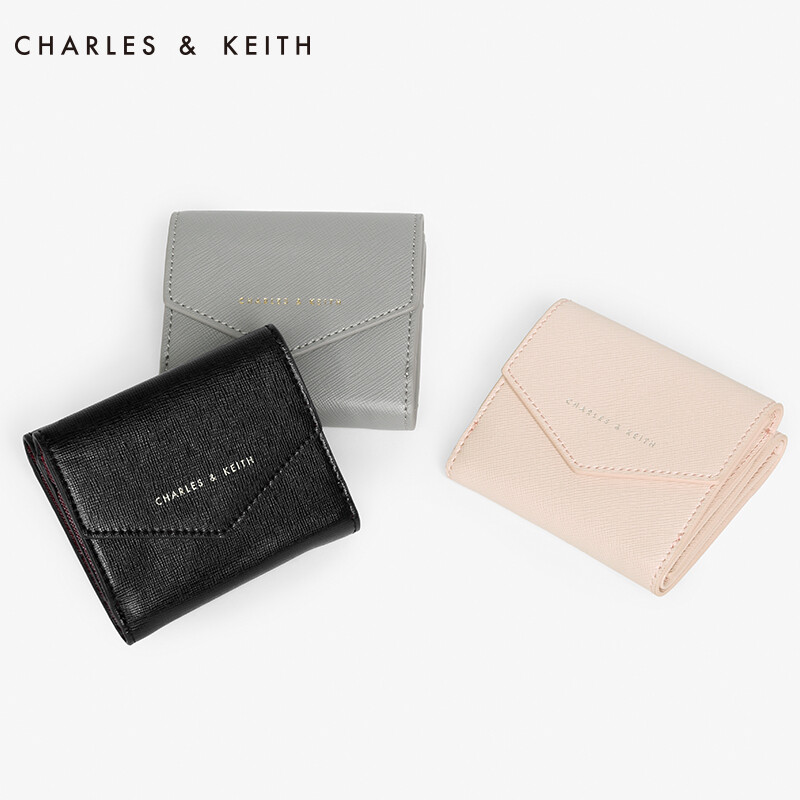 CHARLES&amp;KEITH 短款钱包 CK610700437 简约风女式叠票夹