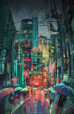 Lost Me

More paintovers from photos taken in Japan :) The architecture here has a great balance of clutter and negative space that's so great for painting.