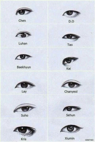 SOHO . Kai . Chan . XiuMin . BackHyun . Chanyeol . LuHan .
Tao . Kris . SeHun . D.O. Lay¥
