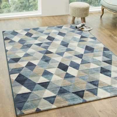 土耳其原装进口高品质客厅北欧菱形格子地毯家用家居新款尝新价