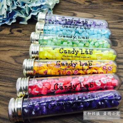 candy lab澳洲进口纯手工糖果水果味切片硬糖小试管25g*6礼物生日