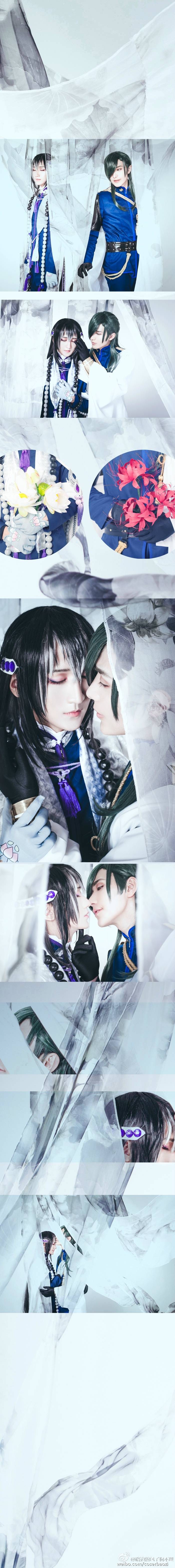 [cp]#刀剑乱舞# #笑面青江# #数珠丸恒次# / 青江：BAOZI / 数珠丸 ： @路边的红花采不来 / PHX：@Mr_眼镜A / 协力：@一之瀨光 @高机动自走型红色有角三倍速狼达 @改了个名字的团子_借我一个BLX 【半次元大图：http://t.cn/RqdE6Yi】 这套图实在是很喜欢，飞速的生出来了~前期准备的太多2333，还好拍照的时候帮忙的小天使们给力QAQ！成片实在是满意！也感谢A导陪我们圆满脑洞！~准备印个mini本纪念一下~5月20号在转发的小伙伴里抽3位送！希望大家也喜欢我们的这套图~[/cp]