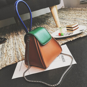 简约复古撞色 迷你链条包