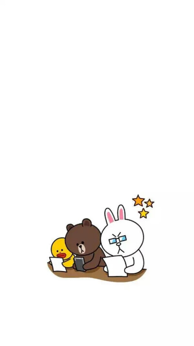 line friends 可妮兔 布朗熊 莎莉鸡 可爱