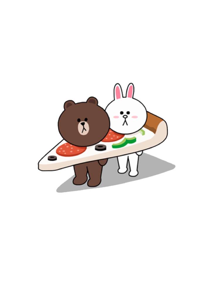 line friends 可妮兔 布朗熊 莎莉鸡 可爱