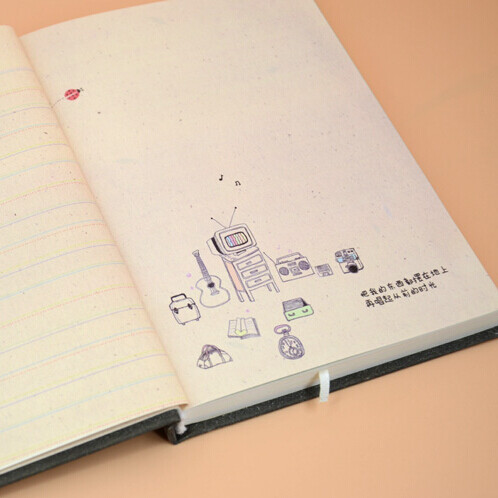 无木盒 匆匆那年 致青春 彩页本 布面本 复古创意日记笔记本 A5