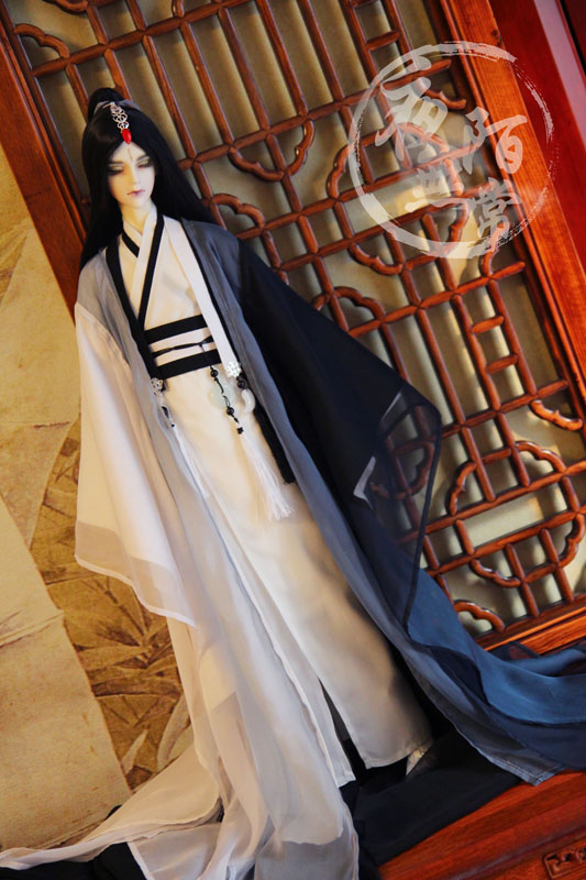 二手 【夜陌无常】BJD古装娃衣 1/3、叔尺寸限时款 【鹤归】完售展示