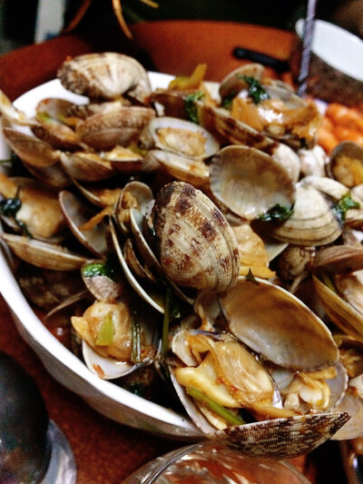 炒花蚬子，20161216。