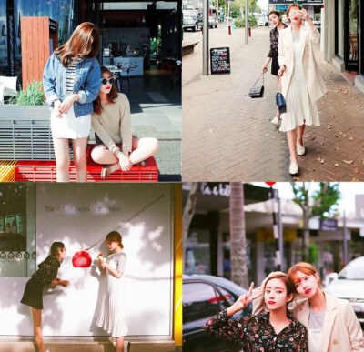 旅行中的闺蜜照技能