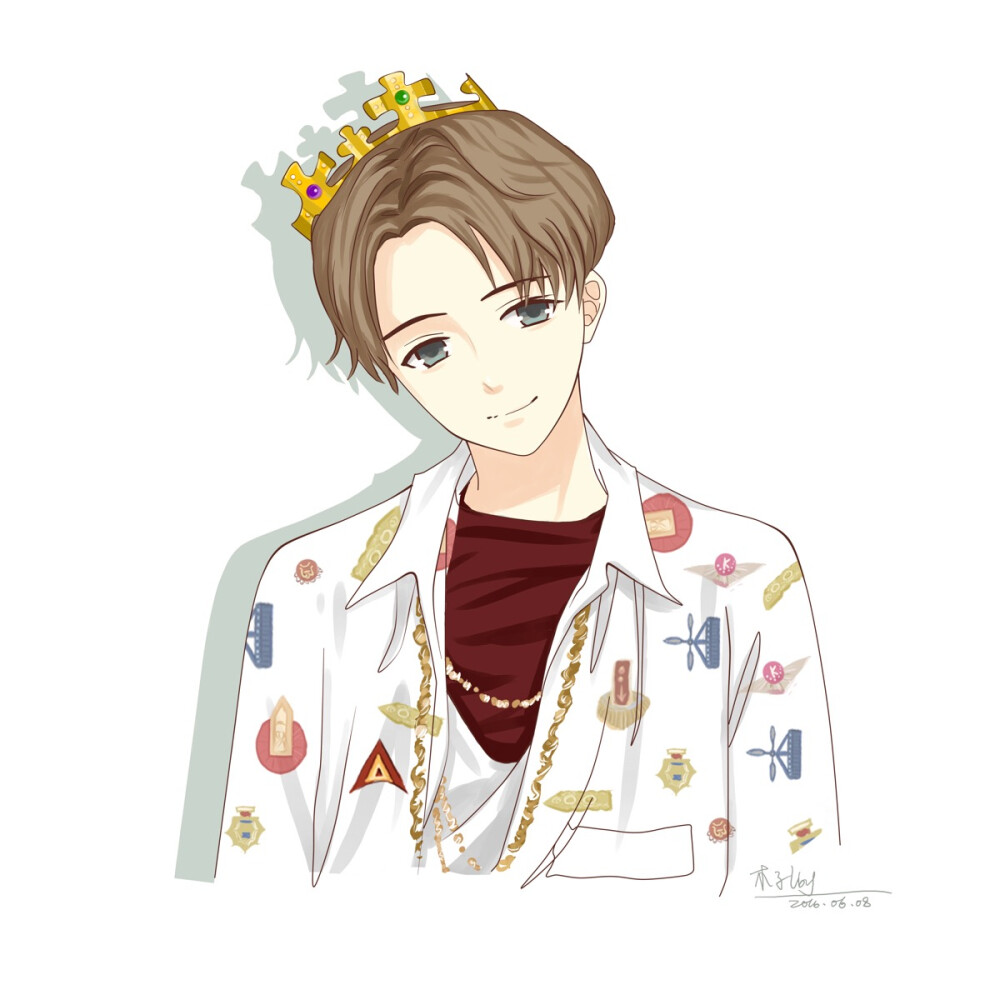 蔡徐坤swin二次元手绘人物动漫q版