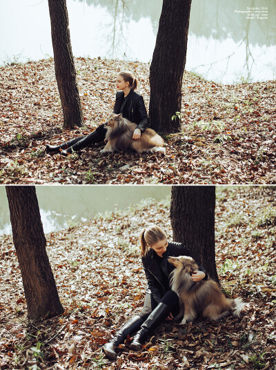 Eugenia said: "Fai is my soulmate."
photographer:me
model:Eugenia&Fai（dog）
make up:yoyo