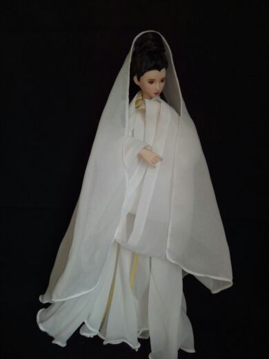 obitsu/ob27女娃娃、【原创】订制古装娃衣白娘子含头纱，没现货