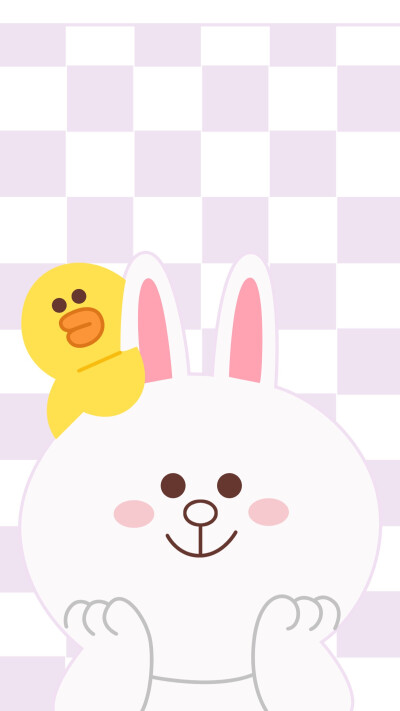 iphone 高清壁纸 独家 LINE【布朗熊&可妮兔】
