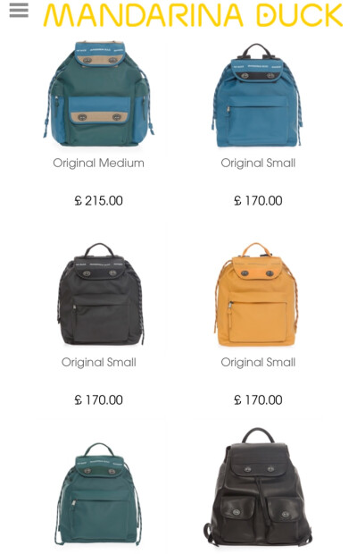 Backpack MandarinDuck