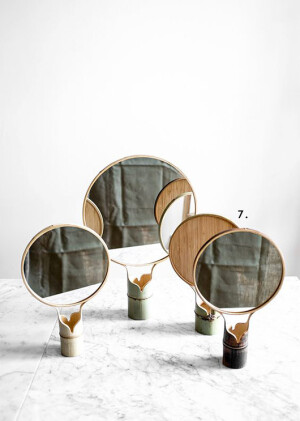 handmade mirrors in bamboo from fine little day. / sfgirlbybay