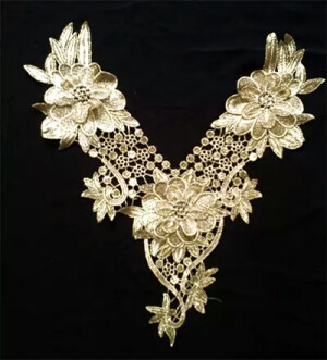 刺绣领花   花边   补丁贴  服装辅料  领子花边